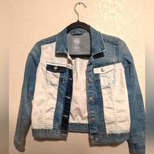 Blue and White Denim Jacket By Wonder Years